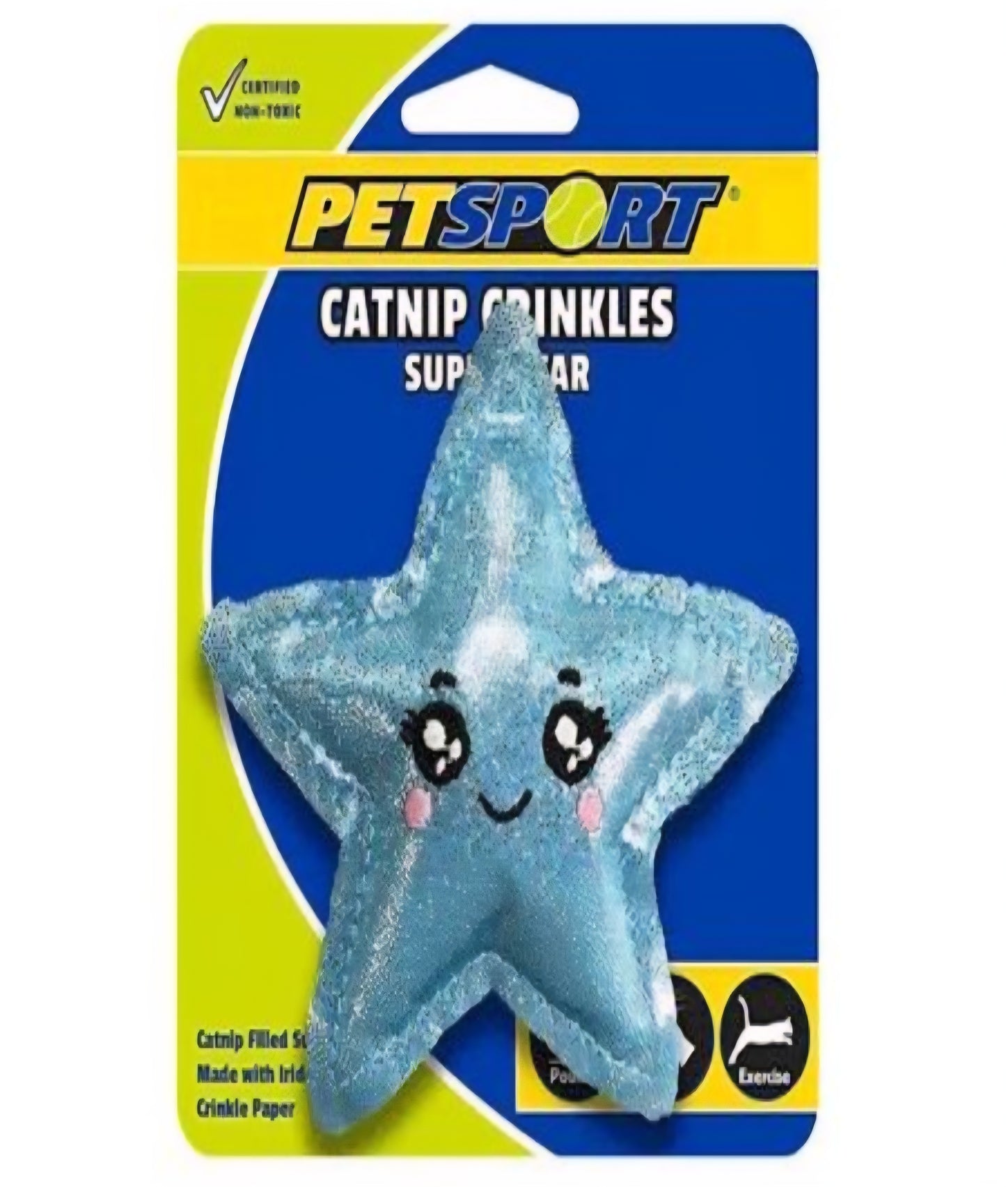 Petsport Catnip Crinkles Super Star 4"