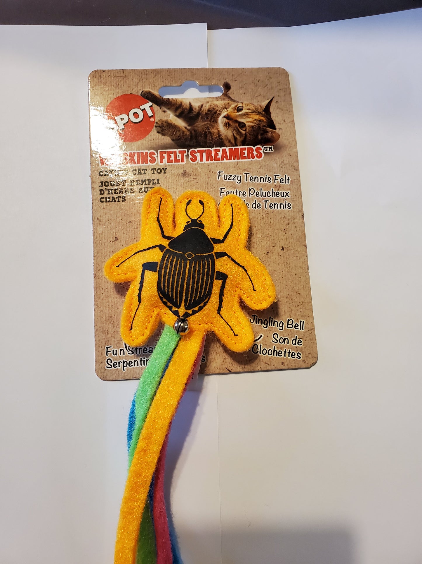 Spot Whiskins Felt Streamers with Catnip - Hillbilly House Panthers