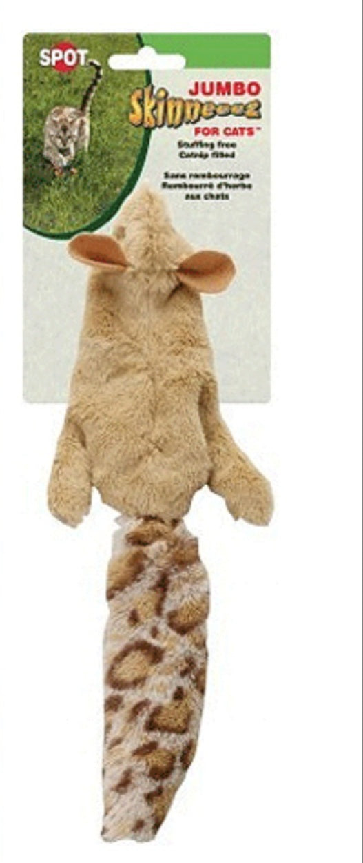 Spot Jumbo Skinneeez Squirrel Catnip - Hillbilly House Panthers