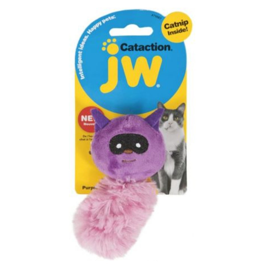 JW Cataction Plush Catnip Raccoon - Hillbilly House Panthers