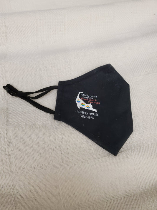 Hillbilly House Panthers Logo Adjustable Mask - Hillbilly House Panthers