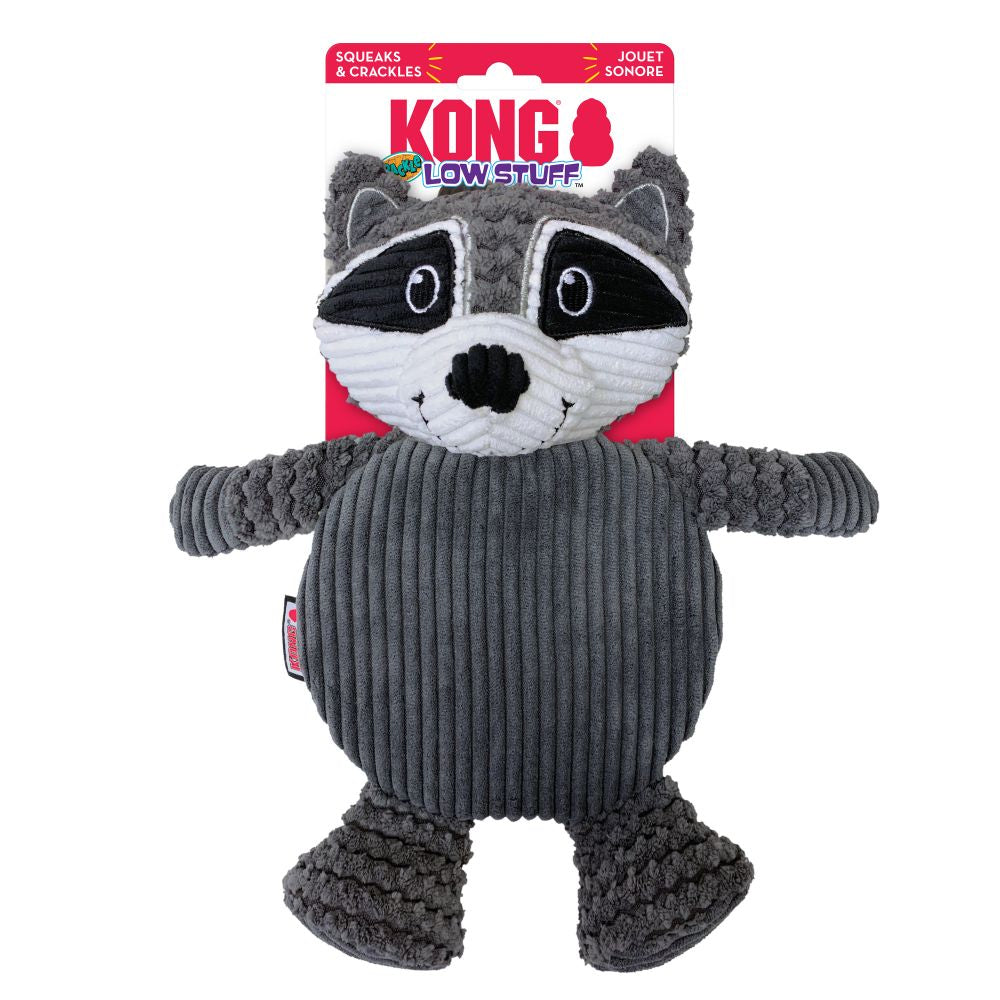 KONG Low Stuff Crackle Tummiez Raccoon Large - Hillbilly House Panthers
