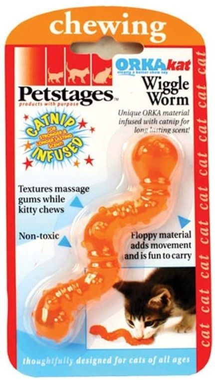 Wiggle worm top cat toy