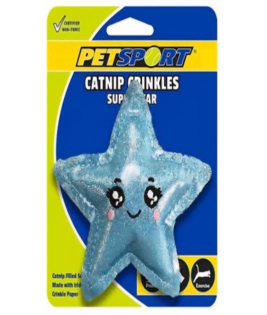 Petsport Catnip Crinkles Super Star 4"