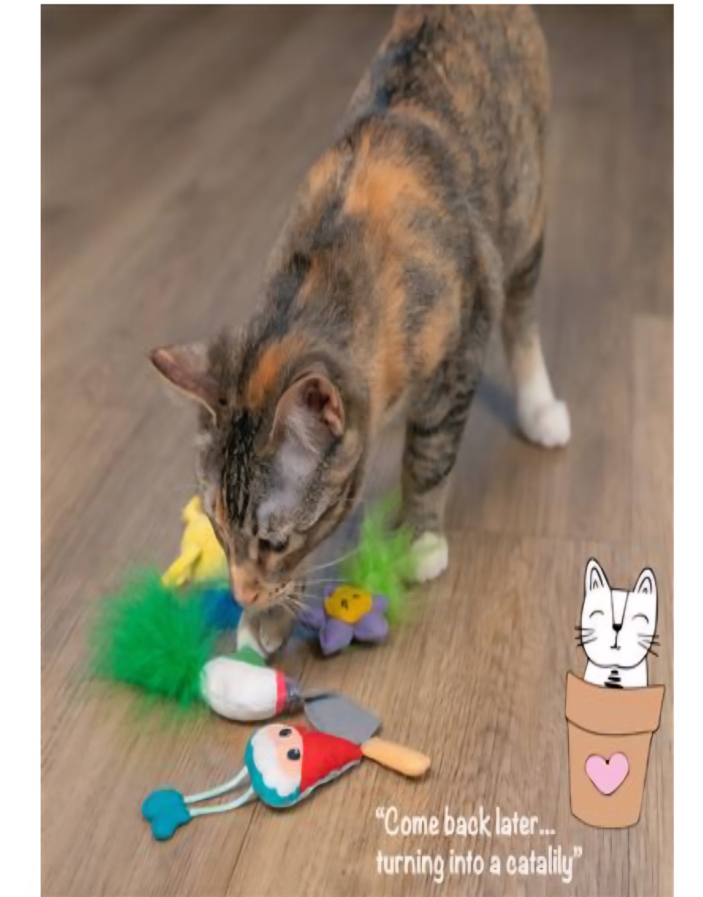 Catstages Garden Fur-Ends Cat Toys 6 pk