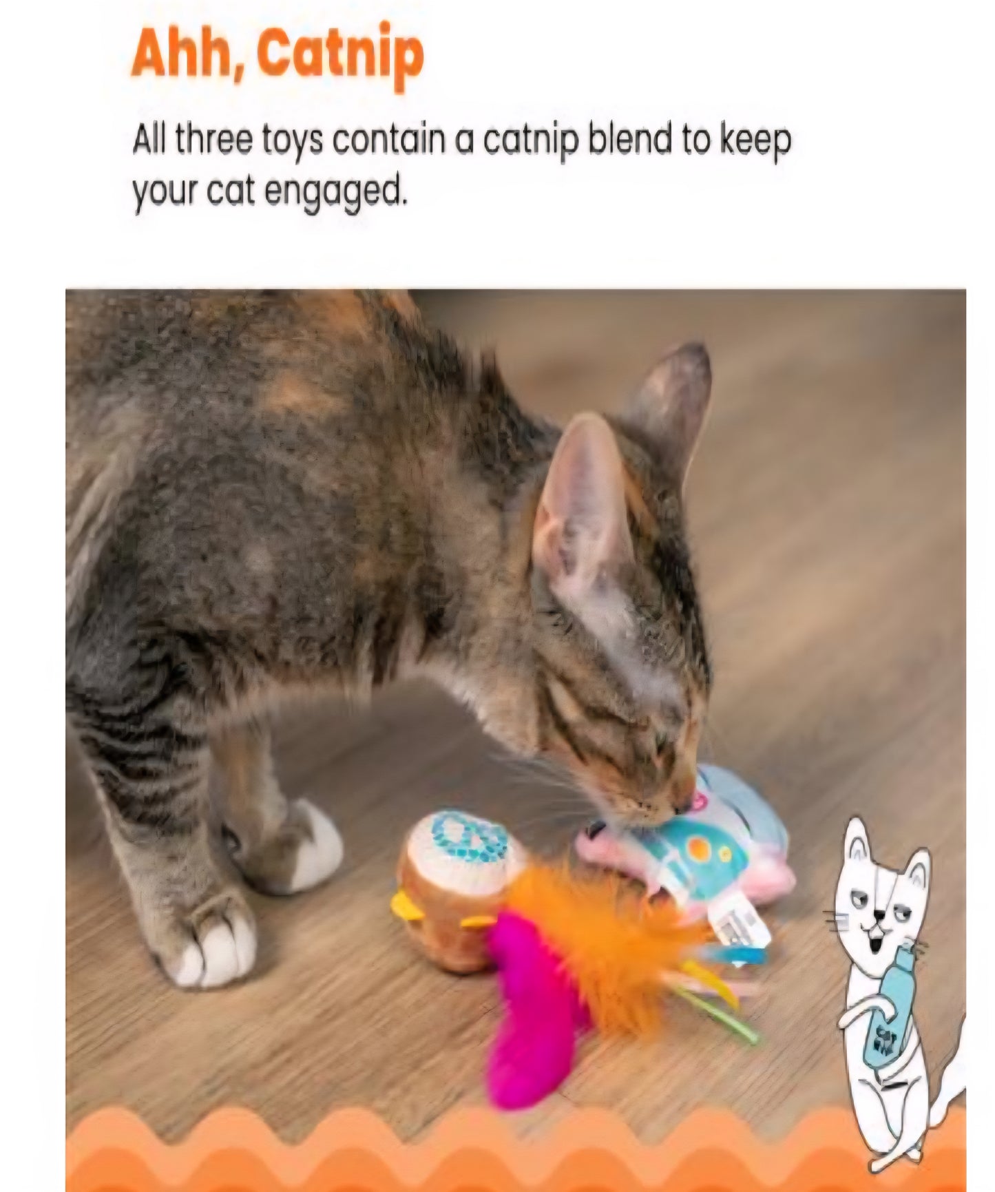 Catstages Festival Themed Cat Toys 3 pk