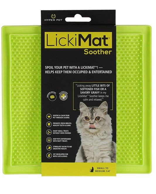 Hyper Pet Licki Mat Cat Green Dots S/M - Hillbilly House Panthers