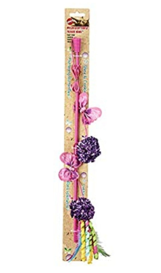 SPOT - BUTTERFLY & MYLAR TEASER WAND - Hillbilly House Panthers