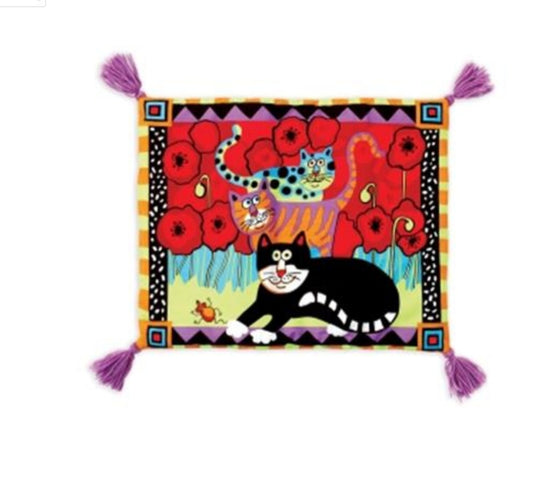 Fat Cat Boogie Mat Refillable Catnip Play Mat - Hillbilly House Panthers