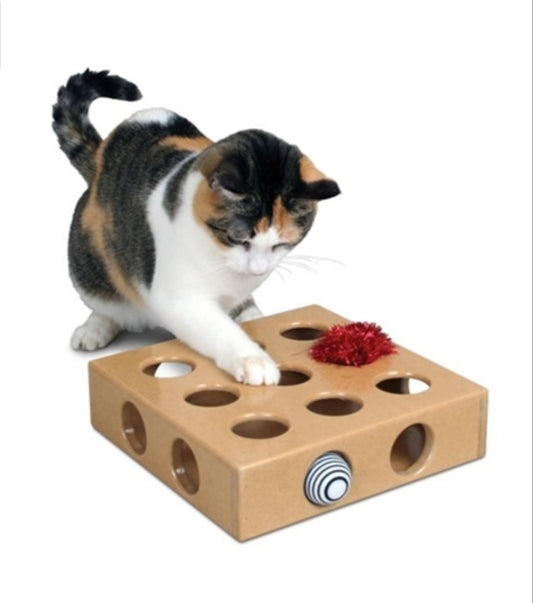 Pioneer Pet Peek & Play Puzzle Box Cat Toy - Hillbilly House Panthers