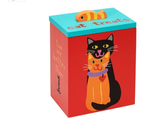 Up Country Two Is Better Cat Treat Box - Hillbilly House Panthers