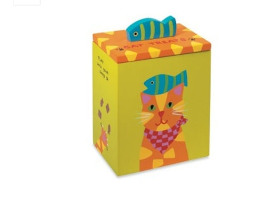 Up Country Orange & Yellow Cat Treat Box - Hillbilly House Panthers