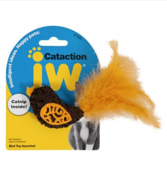 JW Cataction Bird Cat Toy with Feather Tail - Hillbilly House Panthers