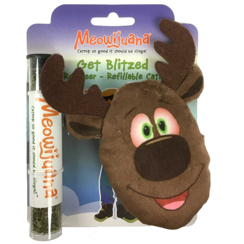 Meowijuana Get Blitzed Reindeer - Hillbilly House Panthers