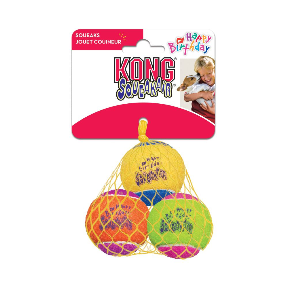 KONG Birthday Air Squeaker Balls Medium - Hillbilly House Panthers