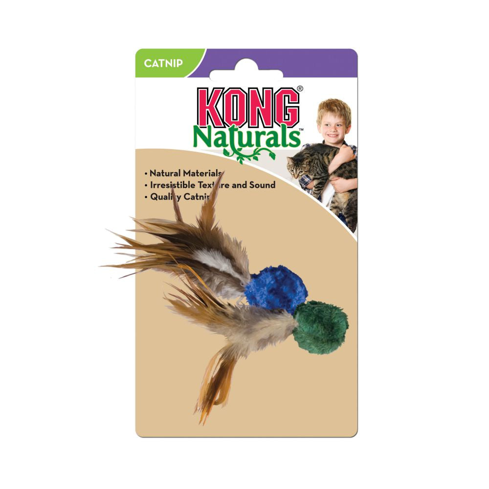 KONG Crinkle Ball with Feathers - Hillbilly House Panthers