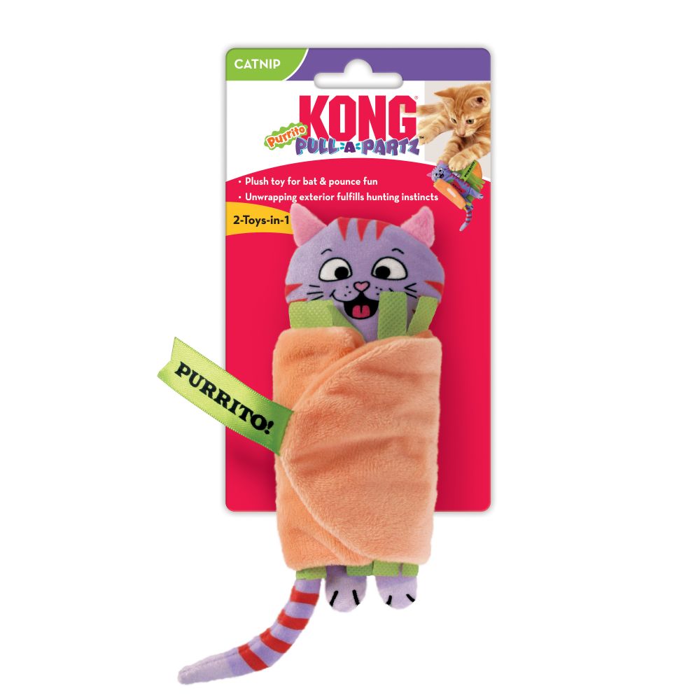 KONG Pull-A-Partz Purrito - Hillbilly House Panthers
