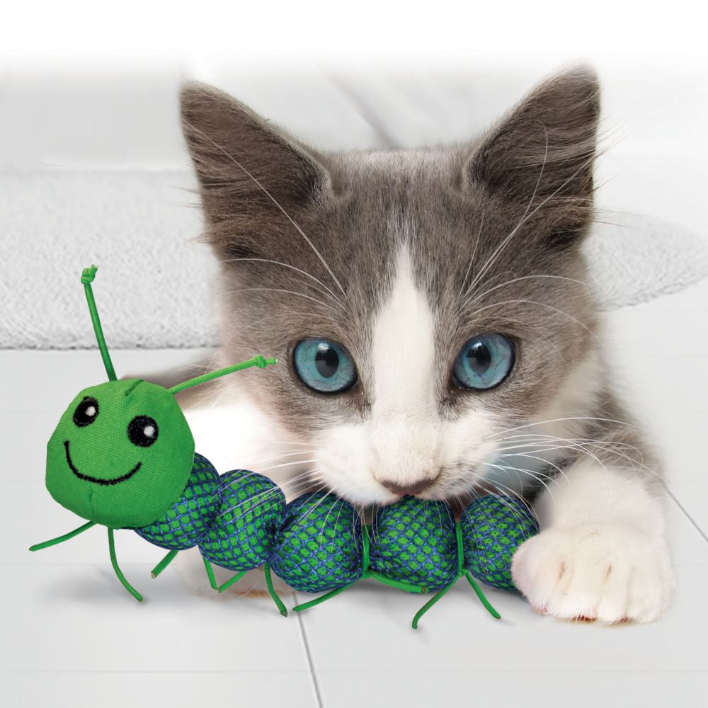 KONG Nibble Critters Catnipillar - Hillbilly House Panthers