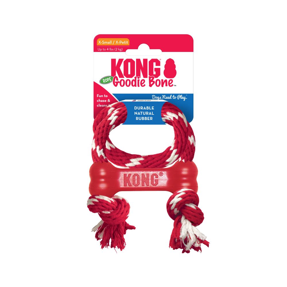 KONG Goodie Bone with Rope X-Small - Hillbilly House Panthers