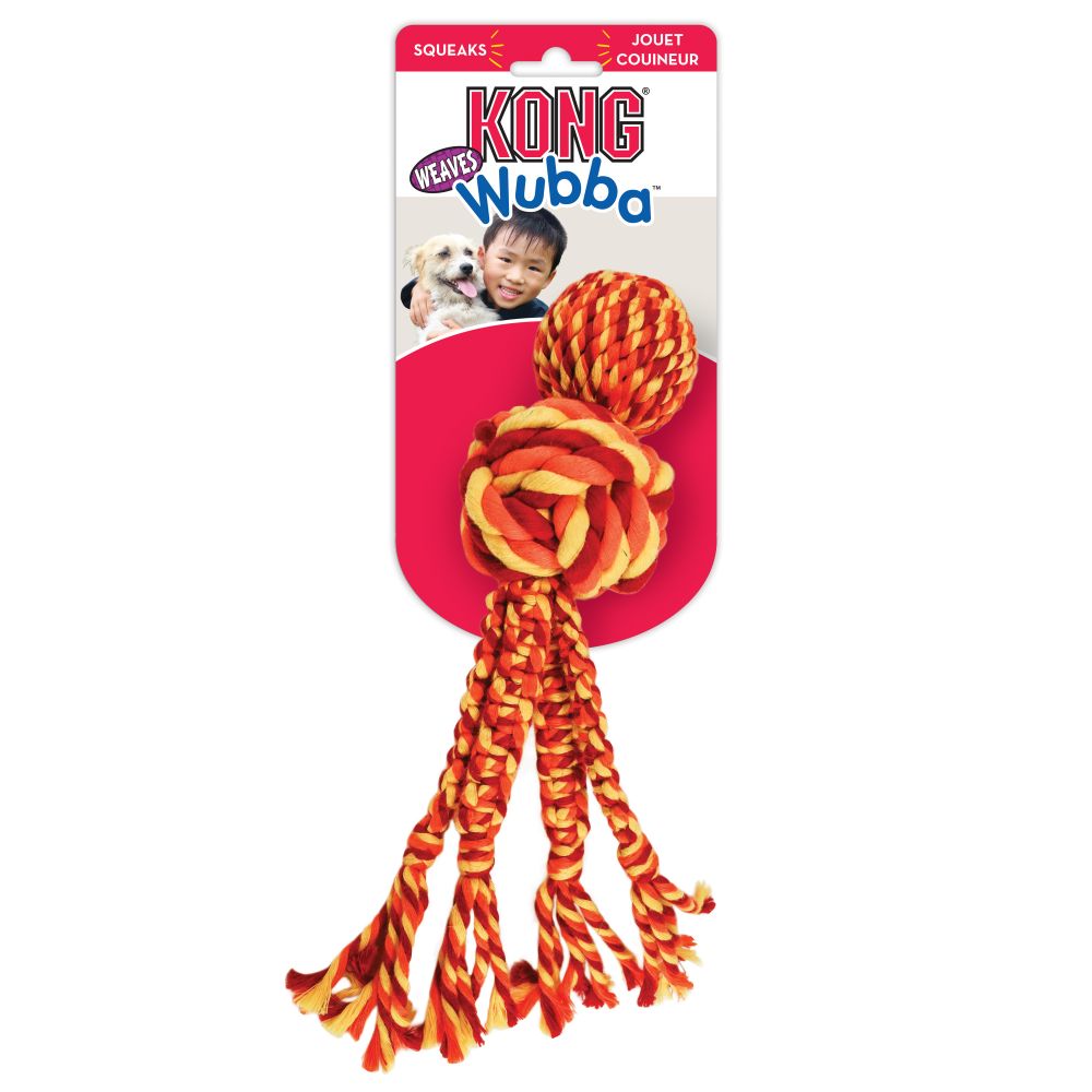 KONG Wubba Weaves with Rope Small - Hillbilly House Panthers