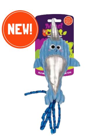 Mad Cat Narwhal Kicker with Catnip & Silvervine - Hillbilly House Panthers