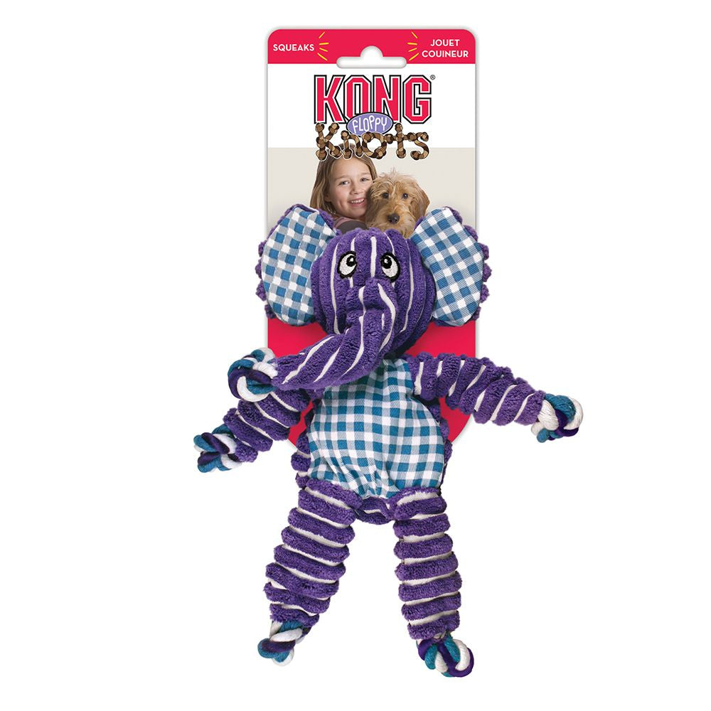 KONG Floppy Knots Elephant Small/Medium - Hillbilly House Panthers