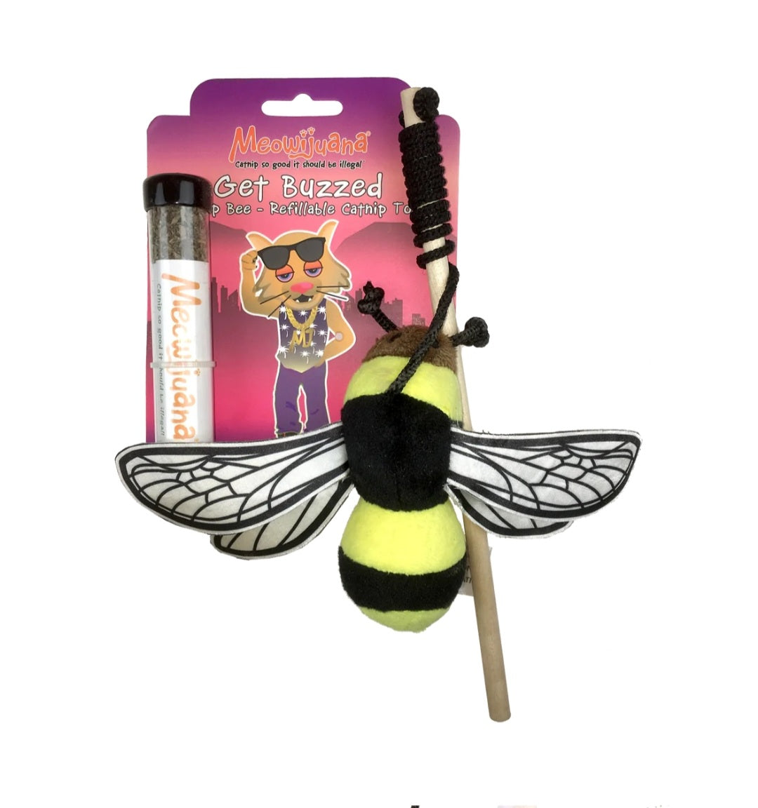 Meowijuana Get Buzzed Refillable Bee Wand - Hillbilly House Panthers