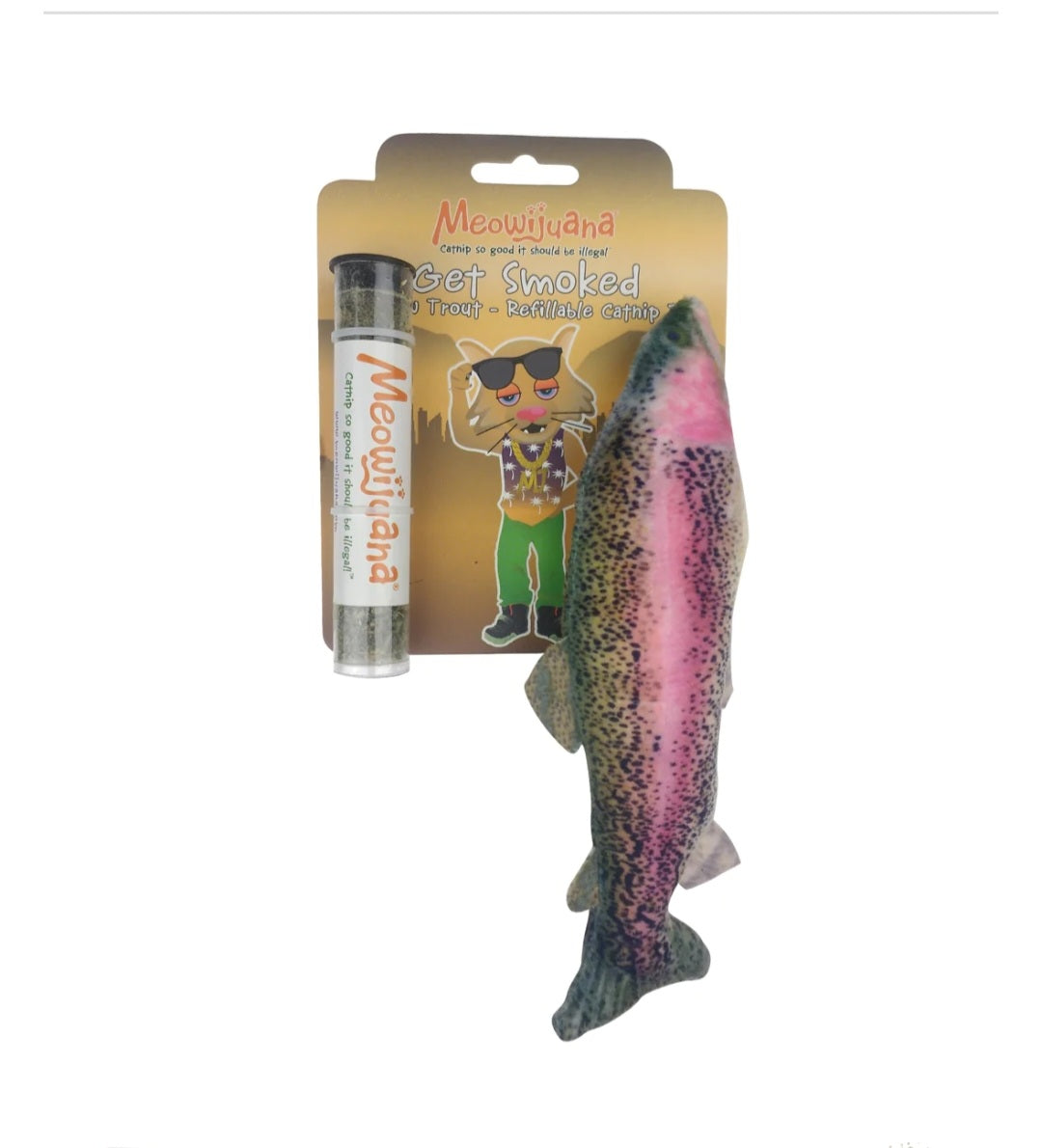 Meowijuana Get Smoked Refillable Fish - Hillbilly House Panthers