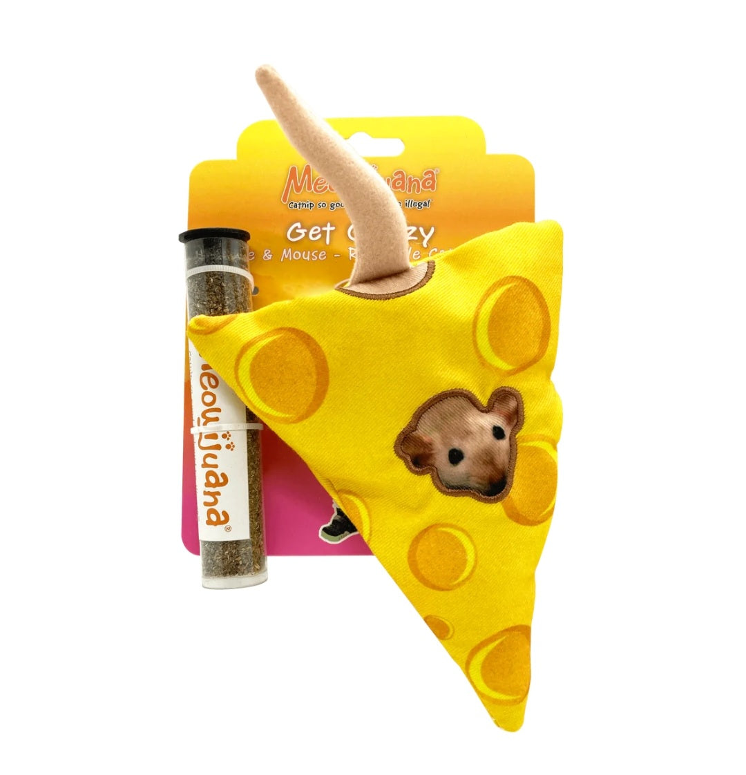 Meowijuana Get Cheezy Refillable Mouse and Cheese - Hillbilly House Panthers